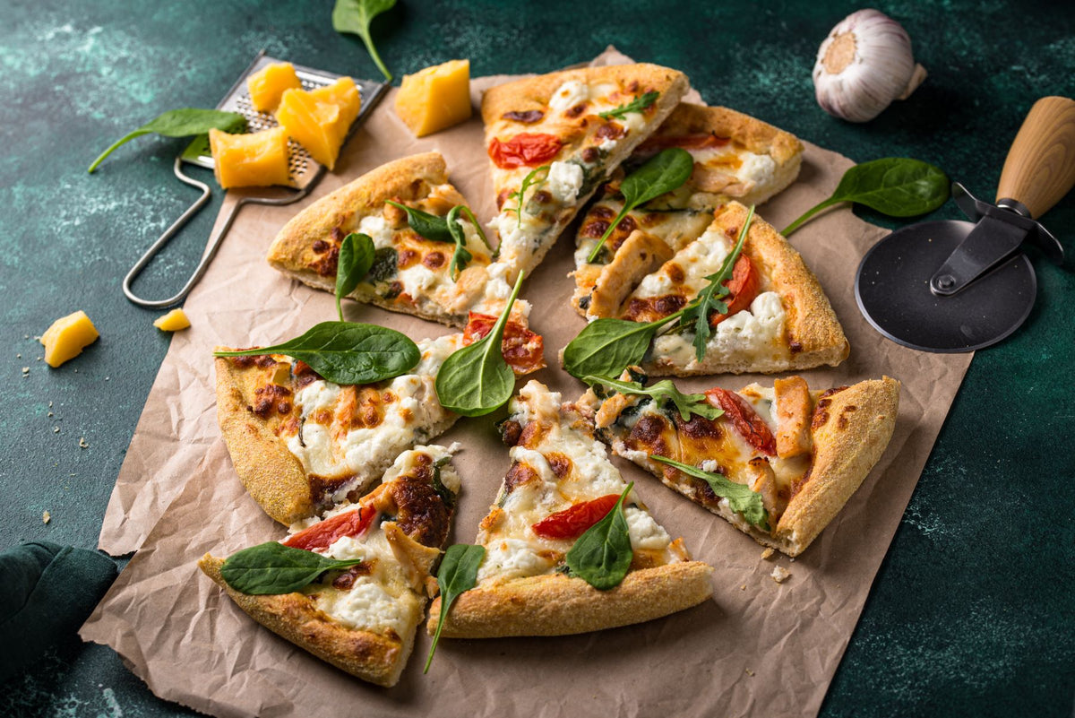 Griechischer Oregano Pizza