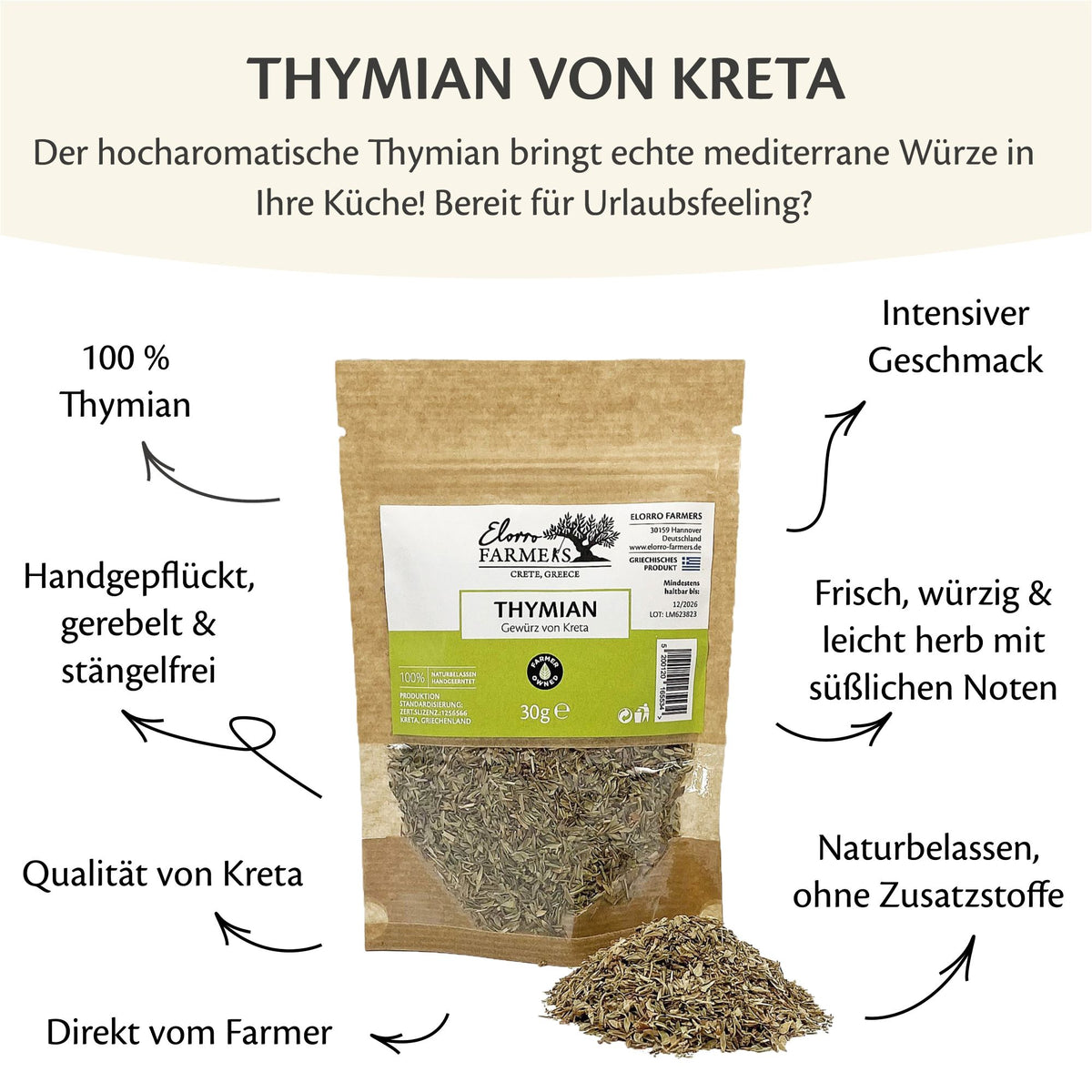 Thymian Gewürz Kreta
