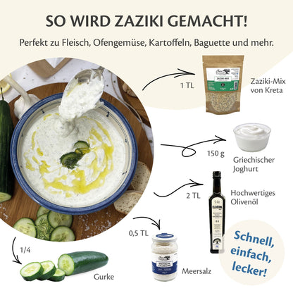 Tsatsiki Gewürz Zubereitung